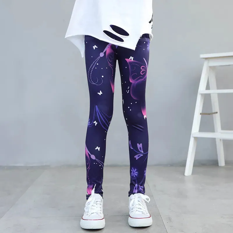 Girls' leggings Spring And Autumn Thin Children's Stretch