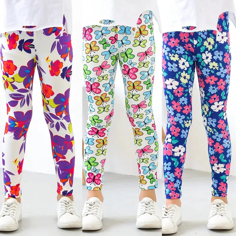 Girls' leggings Spring And Autumn Thin Children's Stretch