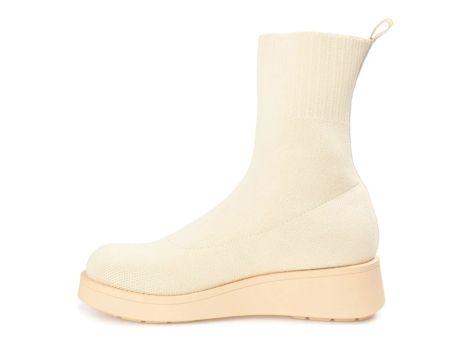 Journee Collection Ebby wedge ankle boots, light beige