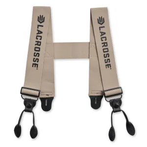 Lacrosse Unisex H-Back Tan/Black Elastic Suspenders