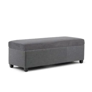 Linen Storage Ottoman Bench with Tufted Top (in-store pickup only)