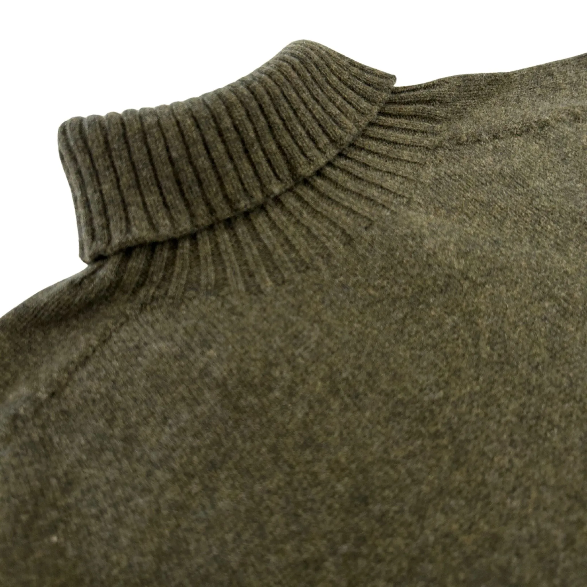 Loden Scottish Lambswool Turtleneck Sweater