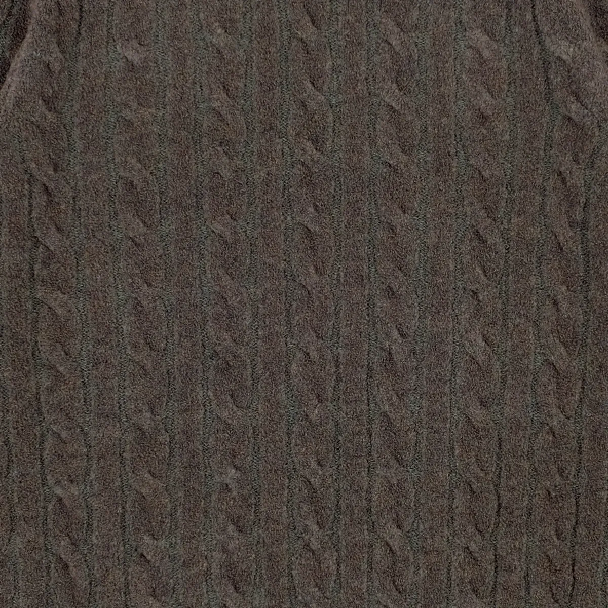 Morag Braid Merino Wool Crewneck - Vintage Olive