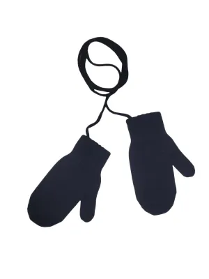 Navy Wool Mittens