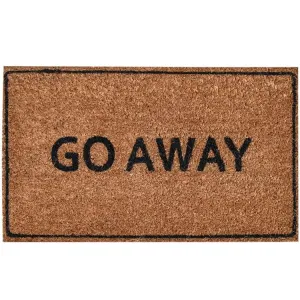 Ninamar Door Mat "Go Away" Natural Coir – 29.5 x 17.5 inch