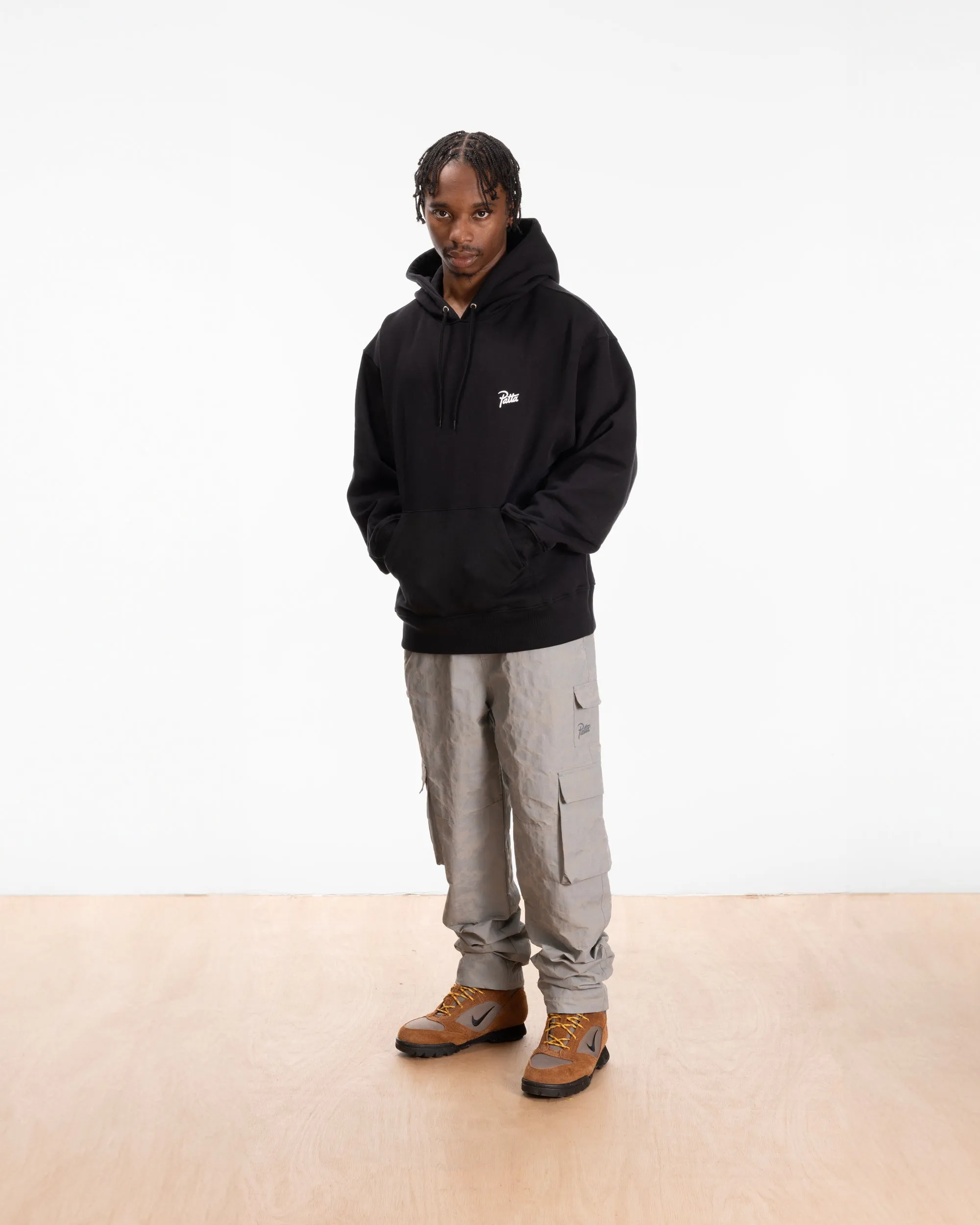 Patta Xerox Peace Boxy Hooded Sweater (Black)