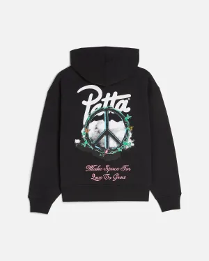 Patta Xerox Peace Boxy Hooded Sweater (Black)