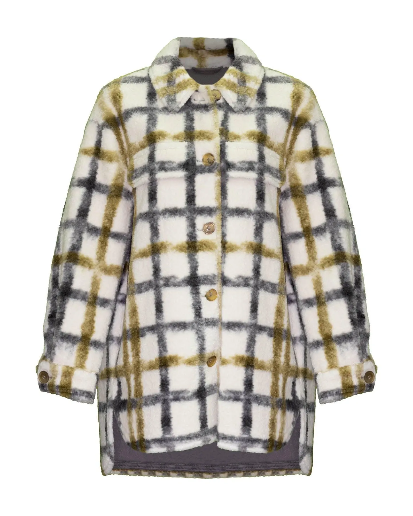 Plaid Sherling Coat