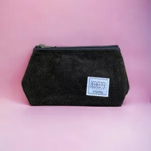 The Panda Chocolate 🍫 Corduroy Small Toiletry   Makeup Bag