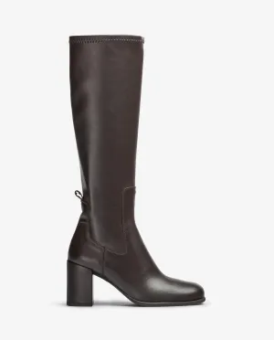 Unisa Nemir Brown Leather Knee Boot