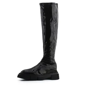 Zara Zipper Knee High Boots | 100% Synthetic Leather